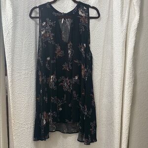 Free People Black Floral Dress